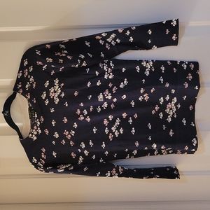 Ann Taylor factory navy cotton sweater xs new without tags